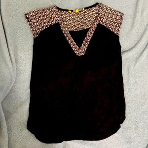 Anthropologie black top size xxsp